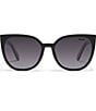 Color:Black/Smoke - Image 2 - Women's Staycation 49mm Cat Eye Sunglasses