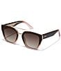 QUAY Women's Sweet Talker 51mm Transparent Square Sunglasses - Image 1
