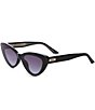 QUAY Women´s Tempted 46mm Solid Lens Cat Eye Sunglasses,Specials : American Fashion Style Bags On Sale