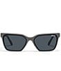Color:Grey/Smoke - Image 2 - Women's Topshelf 40mm Square Sunglasses
