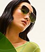 QUAY High Key Extra Large 55mm Aviator Sunglasses - Image 3