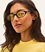 QUAY Unisex Aura Points 35mm Retro Round Sunglasses - Image 3