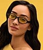 QUAY Unisex Aura Points 35mm Retro Round Sunglasses - Image 4