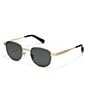 QUAY Unisex Born Ready 45mm Round Polarized Sunglasses - Image 1
