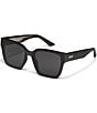 QUAY Unisex Drive In 51mm Polarized Square Sunglasses, Color:Black/Black Polarized - Image 1