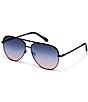 QUAY Unisex High Key Extra Large 55mm Aviator Sunglasses - Image 1