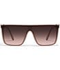 QUAY Unisex Nightfall Medium 49mm Shield Sunglasses, Color:Doe/Brown Rose - Image 2