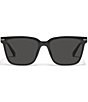 QUAY Unisex Recap 46mm Polarized Square Sunglasses, Color:Black/Black Polarized - Image 2