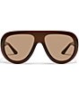 QUAY Unisex Set List 54mm Aviator Sunglasses - Image 2
