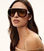 QUAY Unisex Set List 54mm Aviator Sunglasses - Image 3