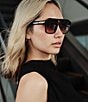 QUAY Unisex Soundcheck 48mm Retro Geometric Aviator Sunglasses - Image 3