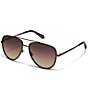QUAY Women's All In 49mm Aviator Sunglasses - Image 1