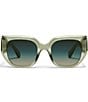QUAY Women's Busy Busy 53mm Square Sunglasses, Color:Moss/Palm Taupe - Image 2