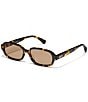 QUAY Women's Could Never 35mm Rectangle Sunglasses - Image 1