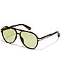 QUAY Women's Day One 59mm Aviator Sunglasses - Image 1
