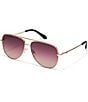 QUAY Women's High Key XL 64mm Aviator Sunglasses - Image 1