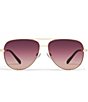 QUAY Women's High Key XL 64mm Aviator Sunglasses - Image 2