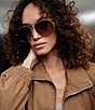 QUAY Women's High Key XL 64mm Aviator Sunglasses - Image 3