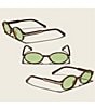 QUAY Unisex Nevermind 36mm Round Oval Sunglasses - Image 3