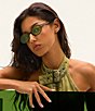QUAY Unisex Nevermind 36mm Round Oval Sunglasses - Image 5