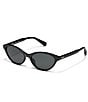 QUAY Women's Talk Nice 39mm Cat Eye Sunglasses - Image 3