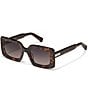 QUAY Women's Talk Show 53mm Rectangle Sunglasses - Image 5