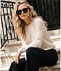 QUAY Women's Try Me 55mm Polarized Square Sunglasses - Image 5