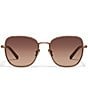 QUAY Women's Uptown 54mm Square Sunglasses, Color:Chocolate/Brown Fawn - Image 2