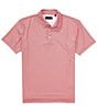 Quieti Mini Print Short Sleeve Polo Shirt, Color:Red - Image 1