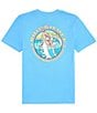 Color:Azure Blue - Image 1 - Big Boys 8-20 Backside Snap Short-Sleeve T-Shirt