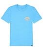 Color:Azure Blue - Image 2 - Big Boys 8-20 Backside Snap Short-Sleeve T-Shirt