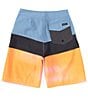 Color:Prism Pink/Blue - Image 2 - Big Boys 8-20 Everyday Panel 17#double; Outseam Board Shorts