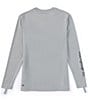 Color:Quarry - Image 2 - Big Boys 8-20 Long Sleeve Everyday Surf T-Shirt
