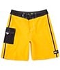 Color:Radiant Yellow - Image 1 - Big Boys 8-20 Saturn Solid Board Shorts