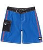 Color:Monaco Blue - Image 1 - Big Boys 8-20 Saturn Solid Board Shorts