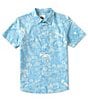Color:Alaskan Beach Club - Image 1 - Big Boys 8-20 Short Sleeve Apero Flow Woven Shirt