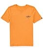 Color:Tangerine - Image 2 - Big Boys 8-20 Short Sleeve Omni Lock BTO T-Shirt