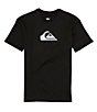 Color:Black - Image 1 - Big Boys 8-20 Solid Streak Short Sleeve T-Shirt