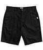 Color:Black - Image 1 - Crest Quest 20#double; Outseam Chino Shorts