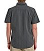 Quiksilver Dobby Stripe Collared Neckline Short Sleeve Button Front Seersucker Shirt - Image 2