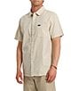Quiksilver Dobby Stripe Collared Neckline Short Sleeve Button Front Seersucker Shirt - Image 3