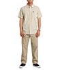 Quiksilver Dobby Stripe Collared Neckline Short Sleeve Button Front Seersucker Shirt - Image 4