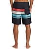 Color:Black - Image 2 - Everyday Stripe 19#double; Outseam Board Shorts