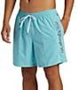 Color:Marine Blue - Image 4 - Everyday Vert 17#double; Outseam Volley Shorts