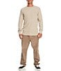 Color:Plaza Taupe - Image 3 - Flanders Short Sleeve Heavy Waffle Jersey T-Shirt