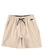 Color:Plaza Taupe - Image 1 - Little Boys 2T-7 Amphibian 13#double; Outseam Board Shorts