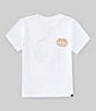 Color:White - Image 1 - Little Boys 2T-7 Short Sleeve Backside Snap Graphic T-Shirt