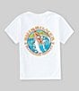 Color:White - Image 2 - Little Boys 2T-7 Short Sleeve Backside Snap Graphic T-Shirt