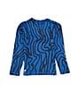 Color:Monaco Blue - Image 2 - Little Boys 2T-7 Long Sleeve Everyday UV Surf T-Shirt