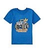 Color:Monaco Blue - Image 1 - Little Boys 2T-7 Short Sleeve All Terrain KTO T-Shirt